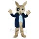 Cool Rabbit Butler Mascot Costume Animal