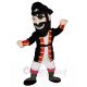 Blackbeard Pirate Mascot Costume People with Black Hat