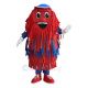 Blue and Red Car Wash Mascot Costume