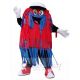 Blue and Red Car Wash Cleaning Brush Mascot Costume