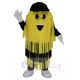 Yellow and Black Car Wash Cleaning Brush Mascot Costume