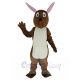 Kangaroo with Pink Ears Mascot Costume Animal