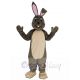 Happy Grey Easter Bunny Rabbit Mascot Costume Animal