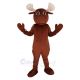 Brown Male Moose Mascot Costume Animal