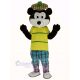 Golfing Gopher with Yellow T-Shirt Mascot Costume Animal