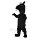Cute Black Mustang Horse Mascot Costume Animal