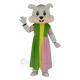 Easter Bunny Rabbit in Colorful Dress Mascot Costume Animal
