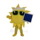 Funny Sun Holding a Solar Panel Mascot Costume