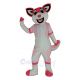 Pink Husky Dog Mascot Costume Animal