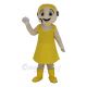 Yellow Customer Service Representative Mascot Costume People