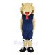 Cobra Snake in Blue Clothes Mascot Costume Animal