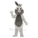 White and Grey Easter Bunny Rabbit Mascot Costume Animal