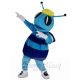 Blue Hornet Bee Mascot Costume Insect