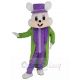 Easter Bunny Mascot Costume Animal in Green Full Dress