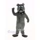 Fierce Grey Bulldog Mascot Costume Animal