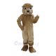 Cute Brown Groundhog Mascot Costume