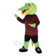 Alligator in Maroon Shirt Mascot Costume Animal