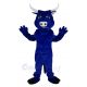 Strong Blue Bull Mascot Costume Animal