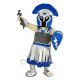 Giant Blue Titan Spartan Mascot Costume People