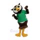 Lovely Owl with Green T-shirt Mascot Costumes