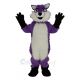 Purple Husky Dog Mascot Costume Animal
