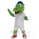 Alligator with Blue Hat Mascot Costume Animal