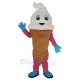 Cute White Ice Cream Mascot Costume Food