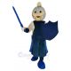 Cool Blue Spartan Warrior Mascot Costume People	