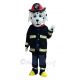 Friendly Professional Fire Dog Mascot Costume