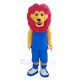 Red Mane Lion Mascot Costume Animal