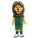Sport Lion in Green T-shirt Mascot Costume Animal