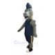 Mustang Horse in Dark Blue Sportswear Mascot Costume