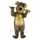 Smiling Brown Dog Mascot Costume