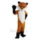 Furry Brown and Black Fox Mascot Costume