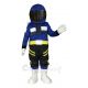 Cool Astronaut in Navy Blue Spacesuit Mascot Costume