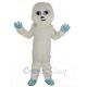 Cute White Yeti Snowman Mascot Costume Cartoon