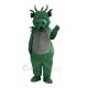 Green Dragon with Gray Belly Mascot Costume