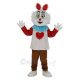 Easter Bunny Rabbit with Glasses Mascot Costume Animal