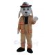 Cute Brown Sparky the Fire Dog Mascot Costume Animal