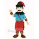 Robin Hood in Red Hat Mascot Costume People