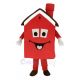 Red Housing House Mascot Costume