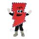 Red Lightning Bolt Mascot Costume