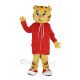 Daniel Tiger with Red Coat Mascot Costume Animal