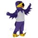 Purple Night Hawk with White Vest Mascot Costume Animal