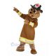 Burny Beaver with Hat Mascot Costume Animal