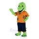 Cute Green Lizard Mascot Costume Animal
