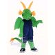Green and Orange Dragon Mascot Costume Animal