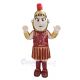 Maroon and Golden Spartan Mascot Costume People
