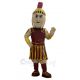 Cool Red and Golden Spartan Mascot Costume People