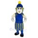 Blue and Yellow Spartan Mascot Costume People